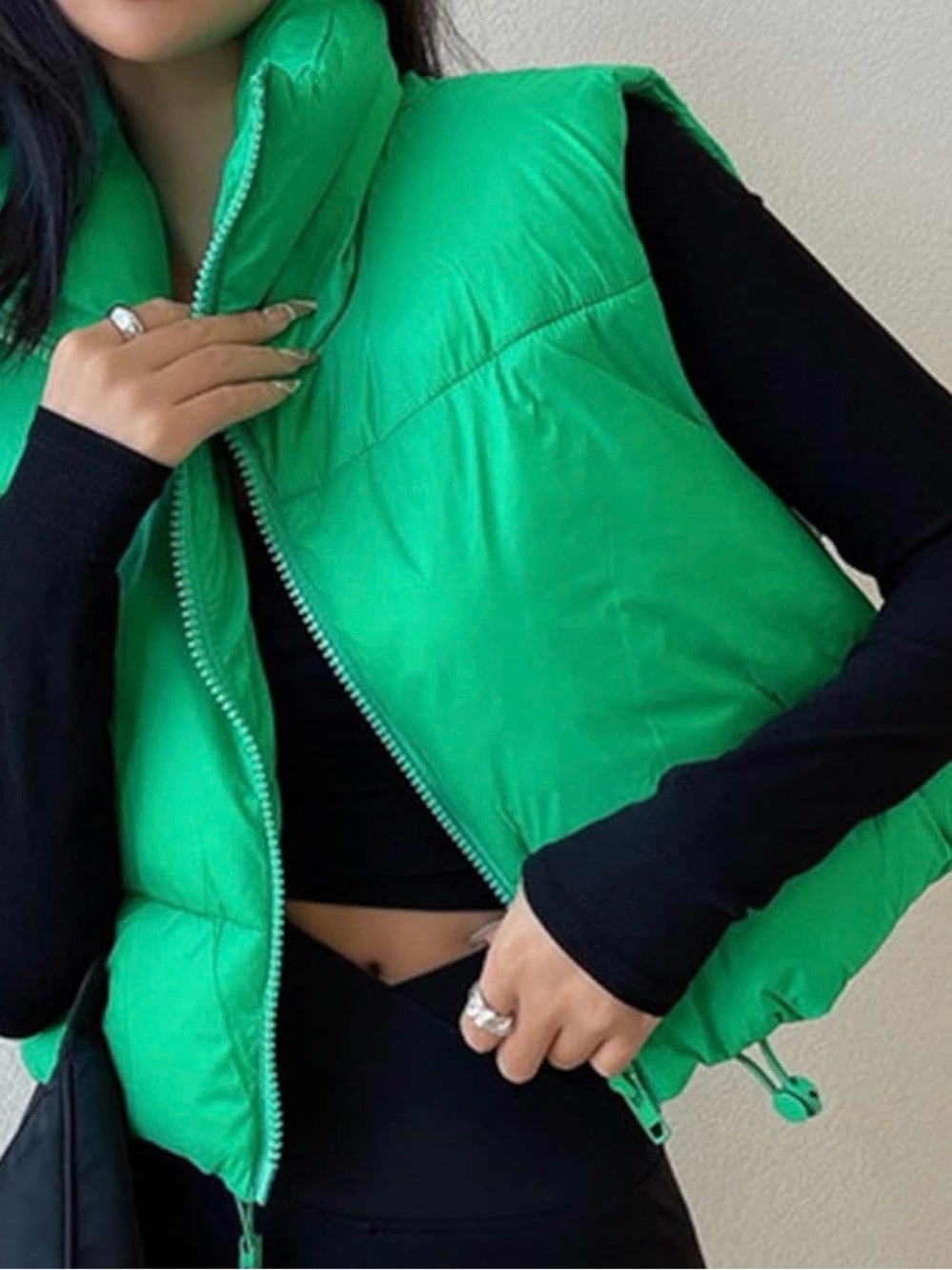 Amazon Women's Green Puffer Vest